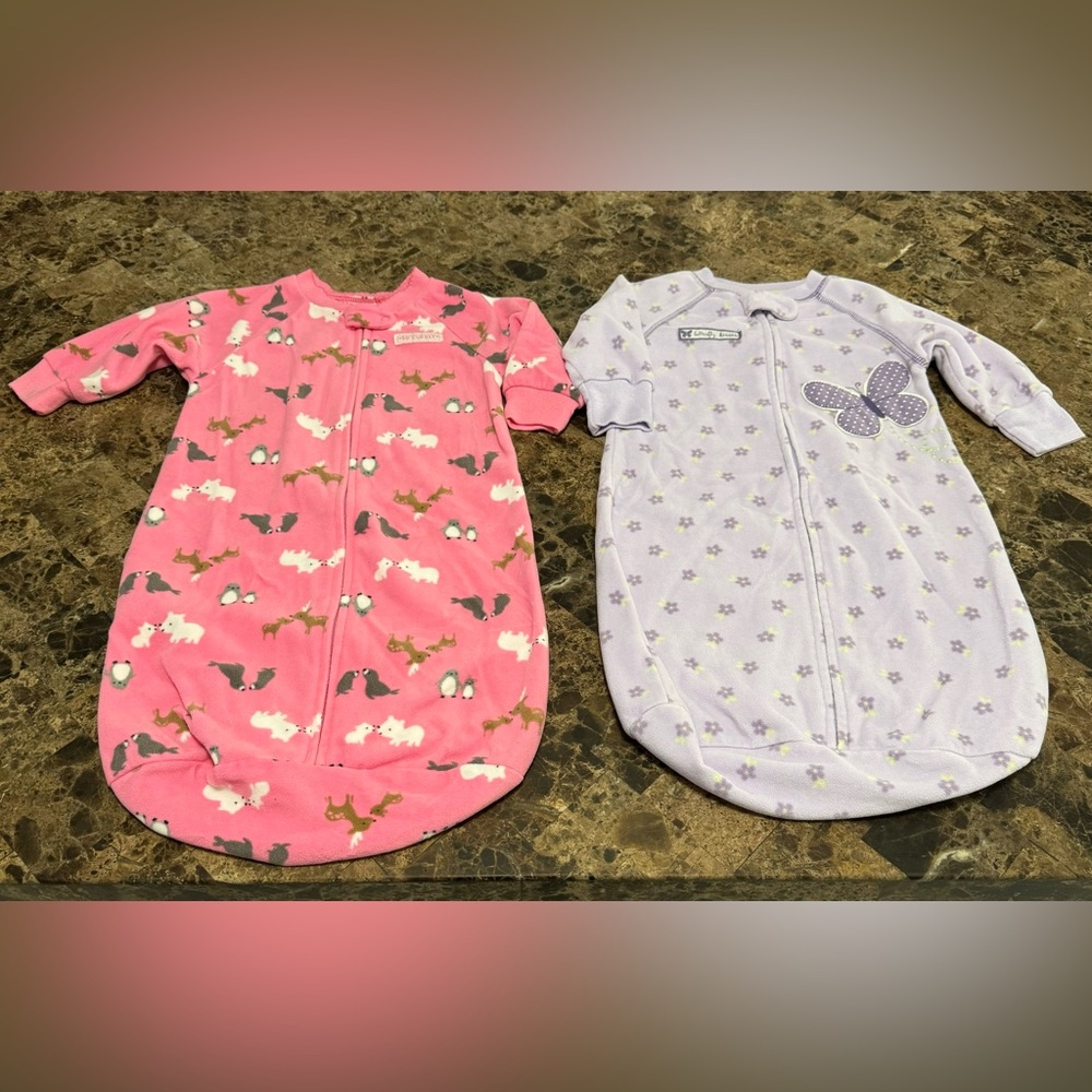 Carters sleep sacks 0-9 mo